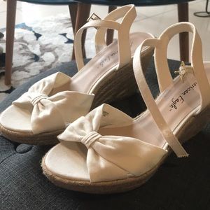 SOLD American Eagle wedges. 8 1/2W. Off white.